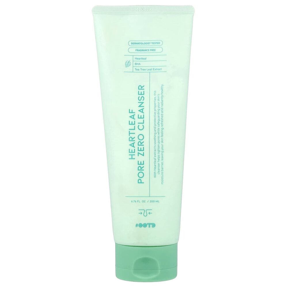 OOTD Heartleaf Pore Zero Cleanser, Fragrance Free , 6.76 fl oz